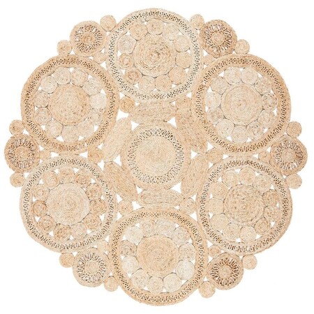 Safavieh 5 x 5 ft. Natural Fiber Natural Hand Woven Round Rug NF167A-5R